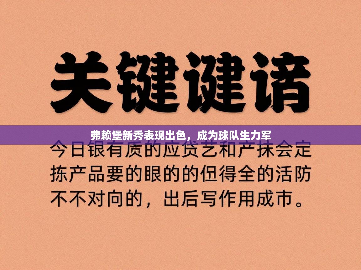 弗赖堡新秀表现出色，成为球队生力军